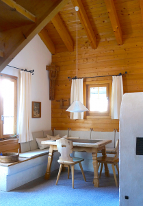 Links die Treppe rechts der Oelofen